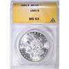 Image 1 : 1885 MORGAN DOLLAR ANACS MS-63
