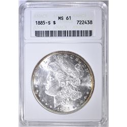 1885-S MORGAN DOLLAR ANACS MS-61