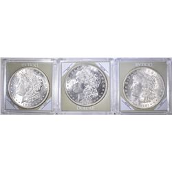 3-UNC 1921 MORGAN DOLLARS