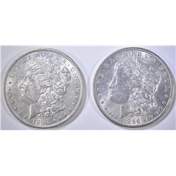 2-1896 MORGAN DOLLARS, AU/UNC