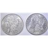 Image 1 : 2-1896 MORGAN DOLLARS, AU/UNC
