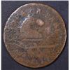 Image 1 : 1786 POST COLONIAL COPPER COIN, STRAIGHT PLOW
