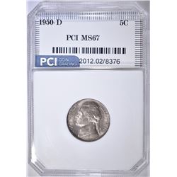 1950-D JEFFERSON NICKEL, PCI SUPERB GEM BU