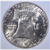 Image 3 : 1954 FRANKLIN HALF DOLLAR, OBCS GEM BU FBL