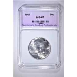 1967 KENNEDY HALF NGP SUPERB GEM