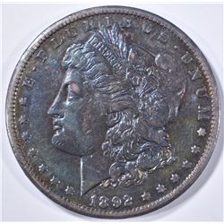 1892-CC MORGAN DOLLAR  AU
