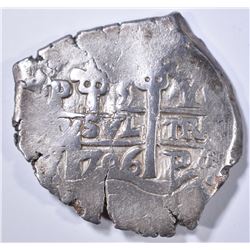 1706P SILVER 8 REALES COB POTOSI