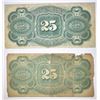 Image 2 : (2) 1863 FRIEDBERG TWENTY FIVE CENT FRACTIONAL CUR
