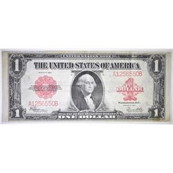 1923 $1 U. S. NOTE  RED SEAL  VF/XF