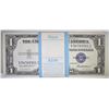 Image 1 : ORIGINAL PACK OF 100 1935-F $1 SILVER CERTIFICATES