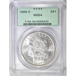 1888-O MORGAN DOLLAR PCGS MS-64