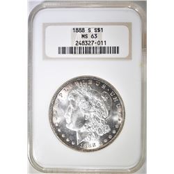 1888-S MORGAN DOLLAR NGC MS-63