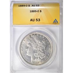 1889-O MORGAN DOLLAR ANACS AU-53