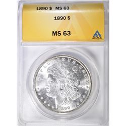 1890 MORGAN DOLLAR ANACS MS-63