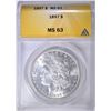 Image 1 : 1897 MORGAN DOLLAR ANACS MS-63