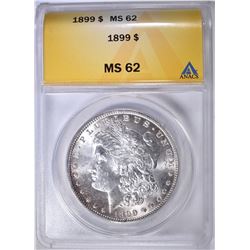 1899 MORGAN DOLLAR ANACS MS-62