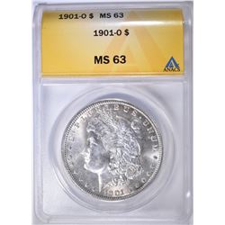 1901-O MORGAN DOLLAR ANACS MS-63