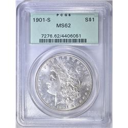 1901-S MORGAN DOLLAR PCGS MS-62