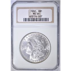 1902 MORGAN DOLLAR NGC MS-64