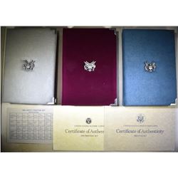 1986, 87 & 88 U.S. PRESTIGE PROOF SETS