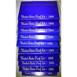 10-1968 U.S. PROOF SETS ORIG PACKAGING