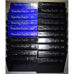 2-EACH 1970-79 U.S PROOF SETS IN ORIG PACKAGING