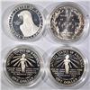 Image 3 : 4-COMMEM PROOF SILVER DOLLARS ORIG PACKAGING