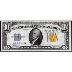 1934A $10 North Africa WWII Emergency Issue Silver Certificate Note