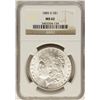 Image 1 : 1885-O $1 Morgan Silver Dollar Coin NGC MS62