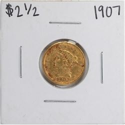 1907 $2 1/2 Liberty Head Quarter Eagle Gold Coin