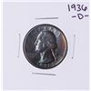 Image 1 : 1936-D Washington Quarter Coin Amazing Toning