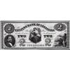 Image 1 : 1800's $2 Citizens Bank of Louisiana Obsolete Note