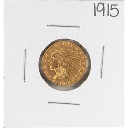 1915 $2 1/2 Indian Head Quarter Eagle Gold Coin