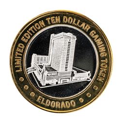 .999 Fine Silver Eldorado Reno, Nevada $10 Limited Edition Gaming Token