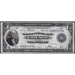 1918 $1 Federal Reserve Bank Note Chicago