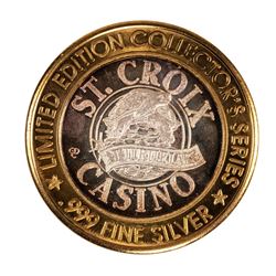 .999 Fine Silver St. Croix Casino Turtle Lake $10 Limited Edition Gaming Token