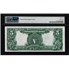 Image 2 : 1899 $5 Indian Chief Silver Certificate Note PMG Gem Uncirculated 65 Good Color