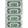 Image 2 : Lot of (4) 1928F $2 Legal Tender Notes