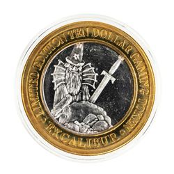 .999 Silver Excalibur Las Vegas, NV $10 Casino Limited Edition Gaming Token