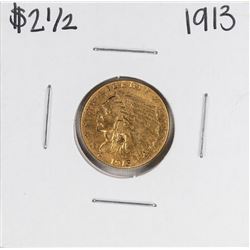1913 $2 1/2 Indian Head Quarter Eagle Gold Coin