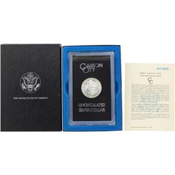 1883-CC $1 Morgan Silver Dollar Coin GSA Hoard Uncirculated w/ Box & COA