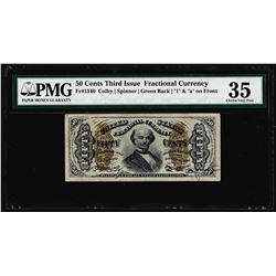 March 3, 1863 Fifty Cent Third Issue Fractional Currency Note PMG Choice Very Fine 35