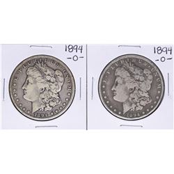 Lot of (2) 1894-O $1 Morgan Silver Dollar Coins