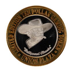 .999 Silver Plaza Hotel & Casino Nevada $10 Gaming Token Limited Edition