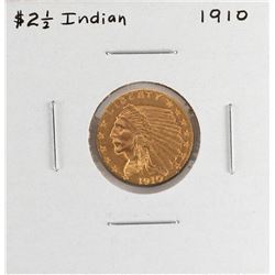 1910 $2 1/2 Indian Head Quarter Eagle Gold Coin