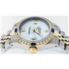Image 6 : Rolex Ladies Two Tone 14K MOP Diamond & Sapphire Datejust Wriswatch