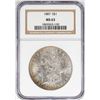 Image 1 : 1887 $1 Morgan Silver Dollar Coin NGC MS63 Nice Toning