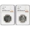 Image 1 : Lot of (2) 1963 Proof Franklin Half Dollar Coins NGC PF66