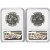Image 2 : Lot of (2) 1963 Proof Franklin Half Dollar Coins NGC PF66