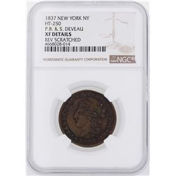 1837 New York, NY Hard Times Token NGC XF Details